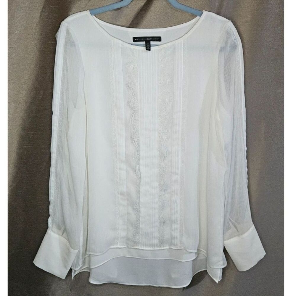 White House Black Market, Cream, Top, Size: 8